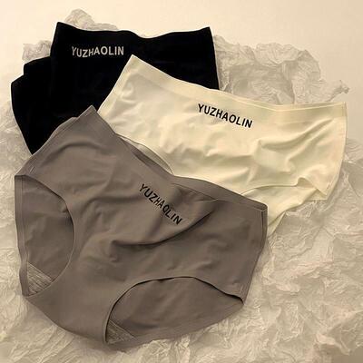 Women Seamless Panties Mid Waist Briefs Knickers Underwear