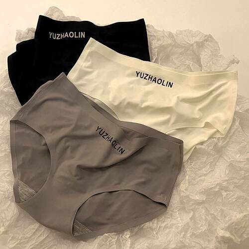 Women Seamless Panties Mid Waist Briefs Knickers Underwear