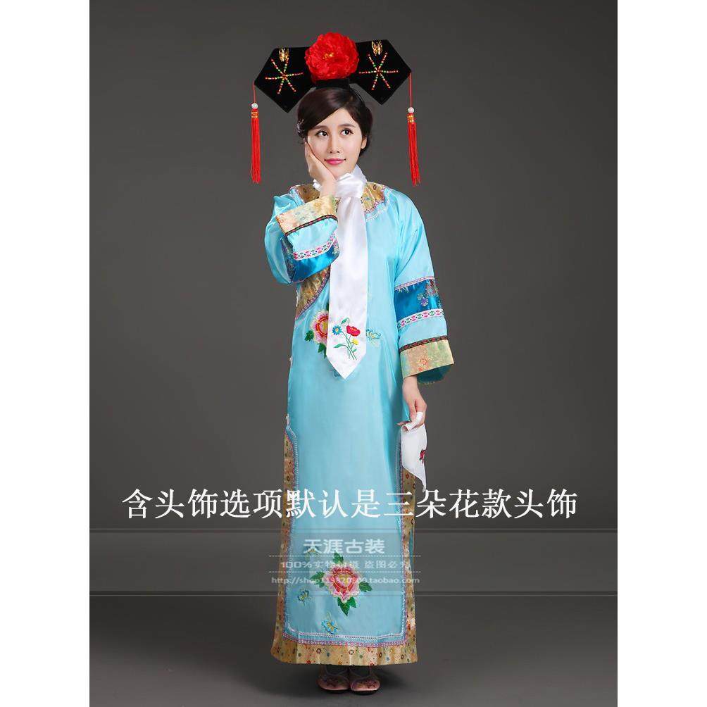 正品朝古装格服装满族旗嬷服女古代宫女娘清娘嬷宫廷甄嬛传演格出