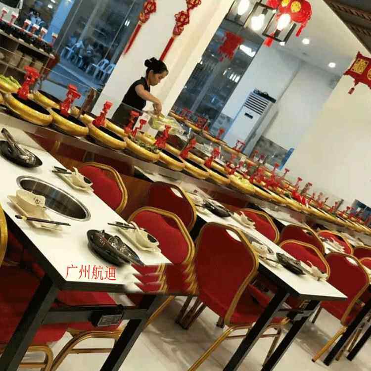 厂家供应供应自助回转火锅设备火锅传送设备旋转火锅设备