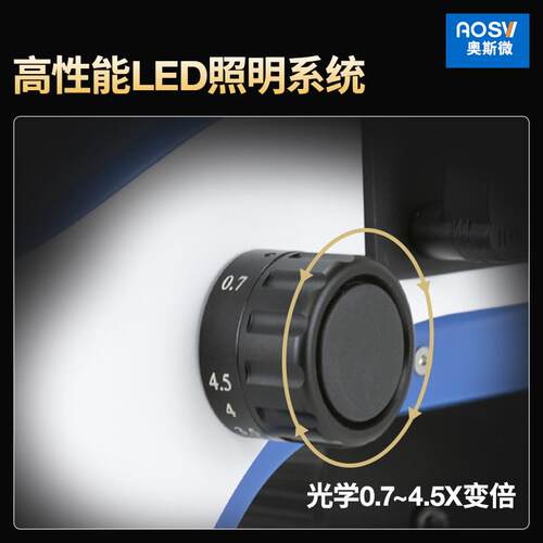 奥斯微（AOSVI）免标定测量高清工业电子显微镜HM203C