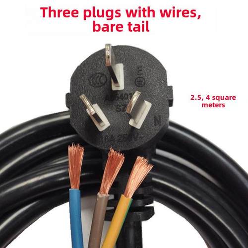 2.5平方米16A带插头电源线3芯国标线大功率电器大型家电连接线