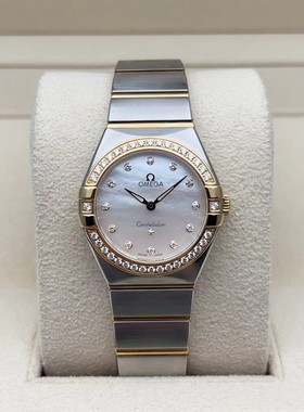 公价83600】98新28mm欧米茄星座131.25.28.60.55.002间金石英女表