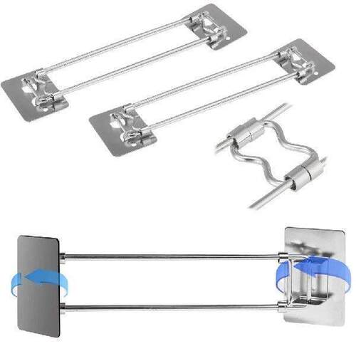 RV Shower Corner Storage Bar Length 7-13In RV Telescopic