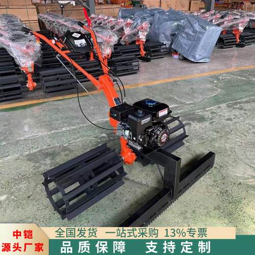 手扶式混凝土扒灰机摊铺机  道路路面混凝土摊铺设备 柴油扒灰机