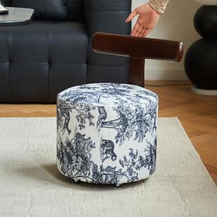 小凳子家用轮滑矮凳圆凳子凳美修脚矮儿童缝学步凳小板凳1足浴凳