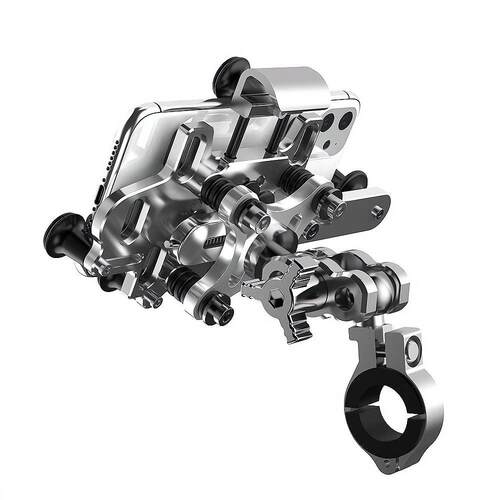 机车车铝合金手机架减震防抖电动车滑板车机车导航外送车通用