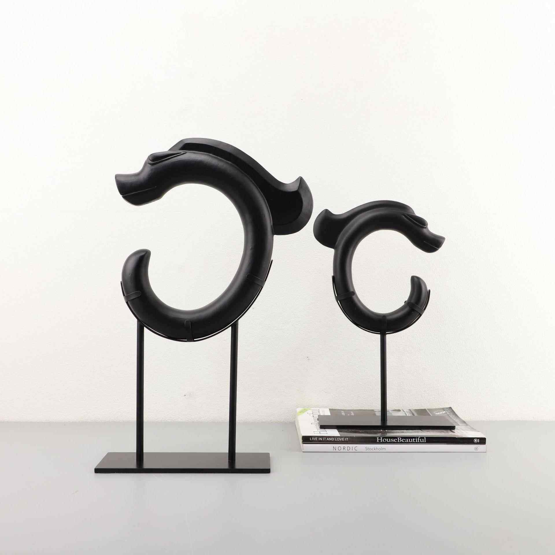 中国风龙形工艺品桌面摆件客厅玄关样板间酒店办公室家居软装饰品