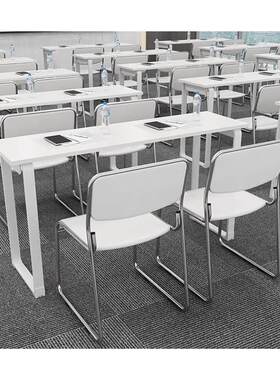 学校课桌椅套装中小学生小孩教室辅导班培训班高补习班双人学习桌