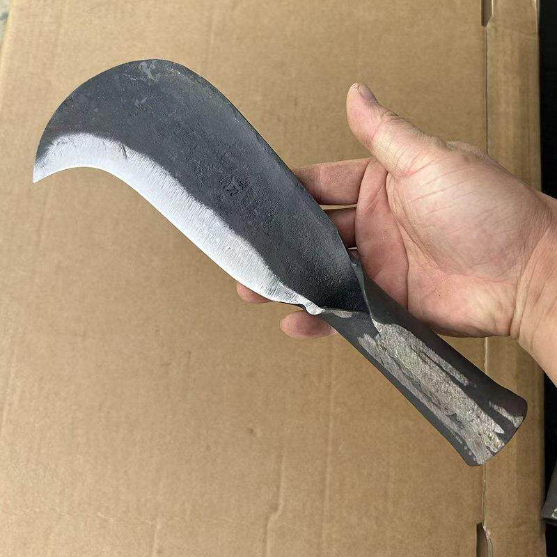 精品仙湖刀具弹簧钢纯手工锻打砍柴镰刀迷你小镰刀砍竹子户外铁刀