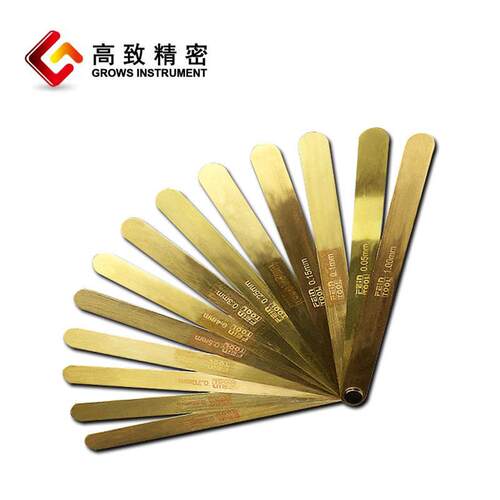 黄铜塞尺塞规间隙尺厚薄规无磁铜塞尺片套装铜塞尺0.05-1mm