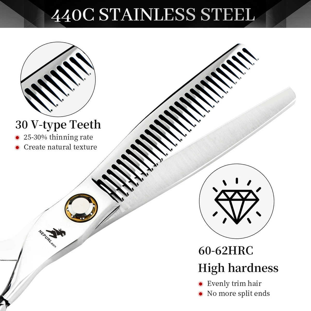 6.0寸耐普森 轴承花柄小金虎款美发剪刀平剪牙剪大薄剪刀,居家日用,美发刀剪,淘宝优惠券,粉丝福利购,淘宝优惠卷