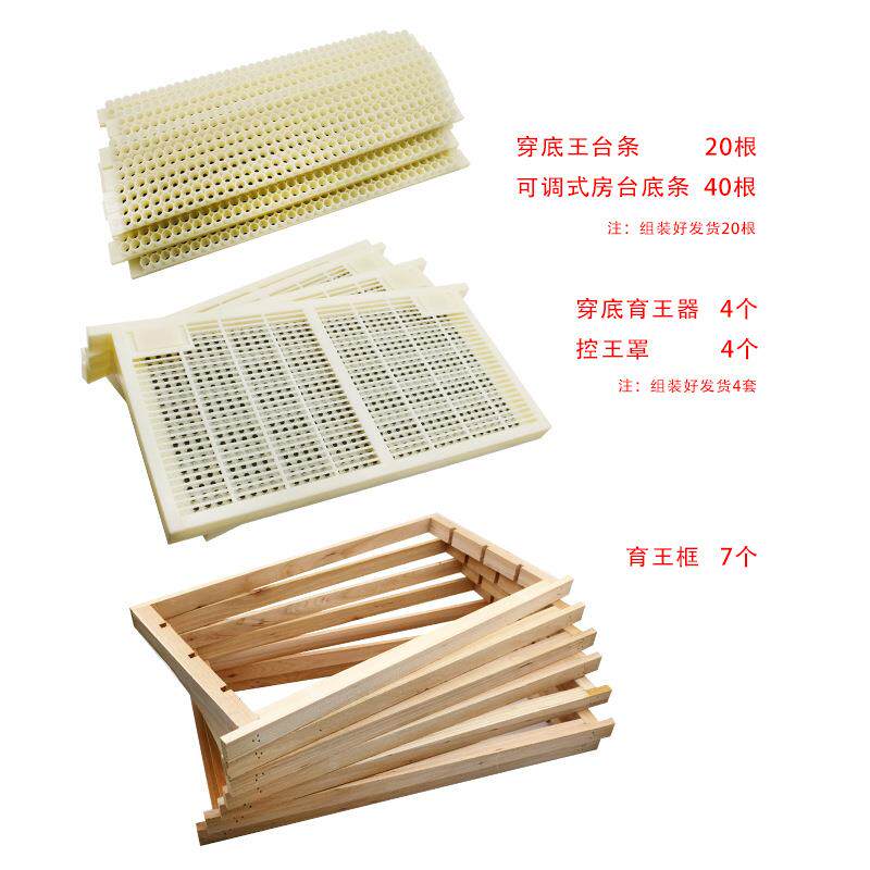 海外爆意蜂免移虫育王器套装取浆器 育王框育王台控王罩养蜂工具