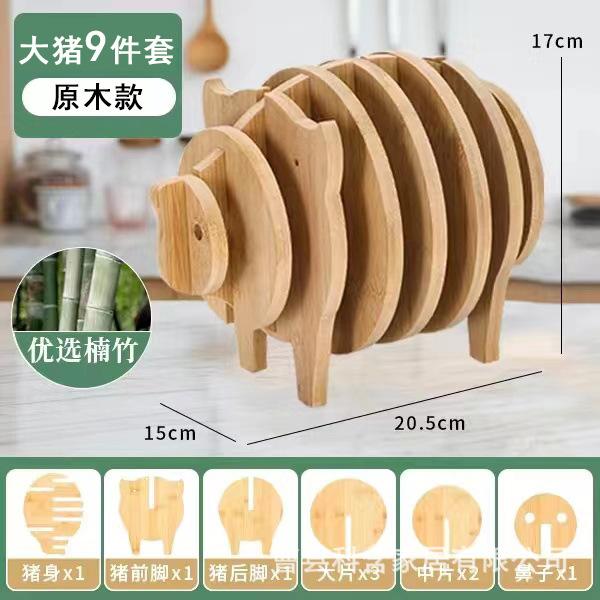 耐高温楠竹创意隔热餐桌垫垫餐垫