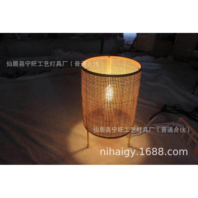 爆款藤编方格台灯六角台灯手工编织E27台灯三角台灯英规台灯,家装灯饰光源,小夜灯,淘宝优惠券,粉丝福利购,淘宝优惠卷