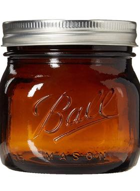 ball masonjar 美式斗草烟草茶叶茶色避光棕色梅森罐保湿密封罐