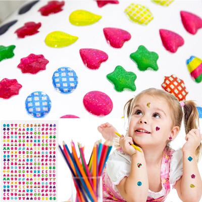 3D Gem Stickers Glitter Sparkle Crystal Sticker Stick on Ear