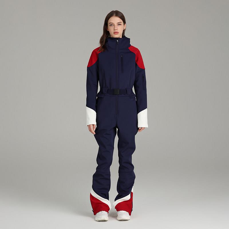 SEARIPE/雪怡派专业双板修身连体滑雪服女加绒防水保暖滑雪服套装