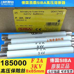 F200MA 3KV F2A F500MA 8X85mm保险丝 F1A SIBA高压熔断器185000