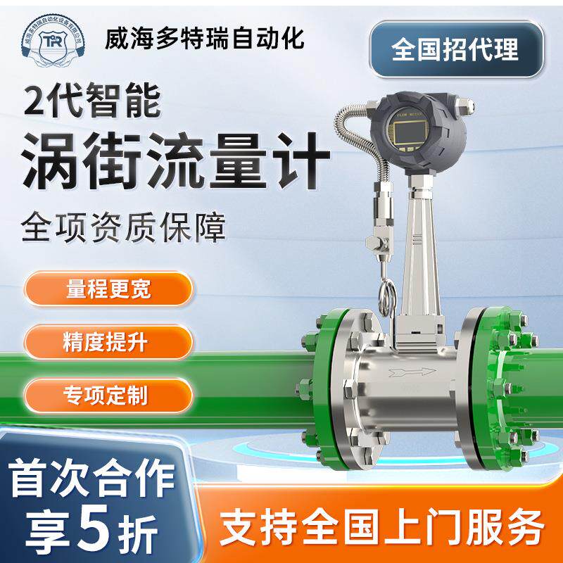 山东涡街流量计压缩空气蒸汽流量计智能数显气体传感器源头工厂