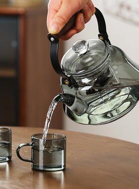 黑定制透高硼硅玻器茶璃煮茶KEJ壶星空创意煮器加厚茶水分离泡茶