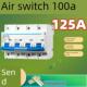 空气开关Dz47小型断路器4P100A家用三相漏电空气开关总漏电保护