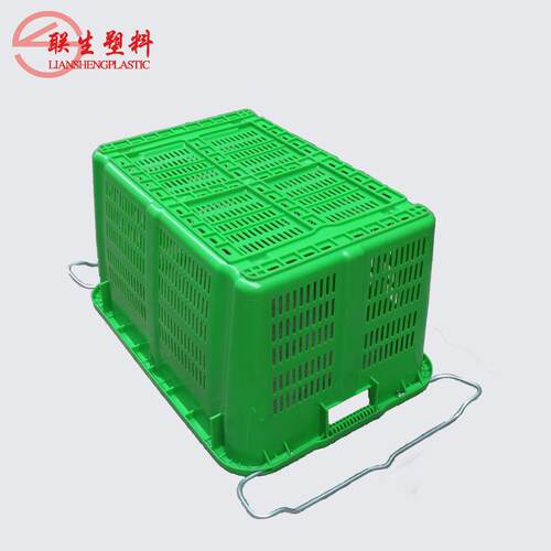 加铁DAW耳筐多2功能塑箩菜箩胶箩耐压全胶新料塑料周转箩产品厚箩