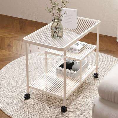 奶油风柜发边几可移动RPI茶几小推车沙床头桌创意侧边边收纳客厅