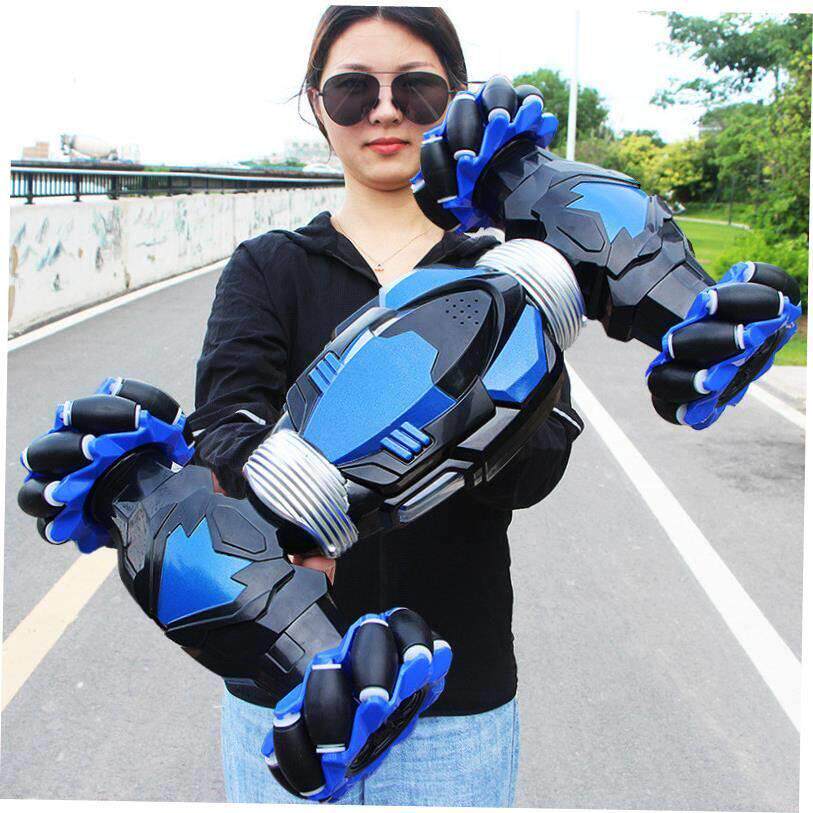 Gesture sensing remote control toy deformation car kids boys