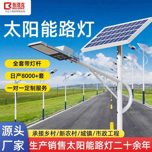 太阳能灯户外庭院灯天黑自动亮6米道路照明灯led太阳能路灯