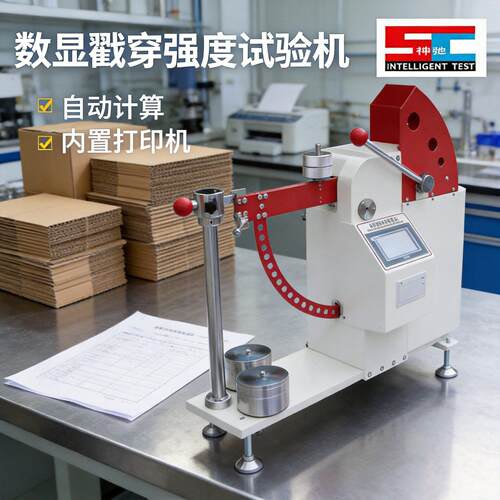 微电脑纸板戳穿强度试验机瓦楞纸纸箱抗戳穿性能测试仪