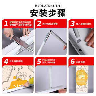 加强塑钢80x200易拉宝广告展会宣传展架可折叠60x160门型展架批发