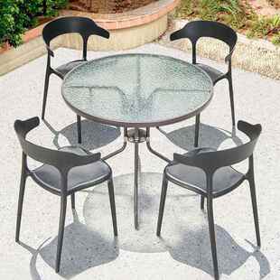 外桌椅庭院组合伞套户装折叠铁艺园室外休闲露天别墅花防水JBY防