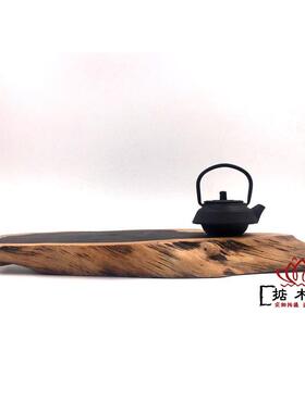 黑檀木雕紫光檀木料原木树根随形底座红木摆件实木茶壶托杯垫特价
