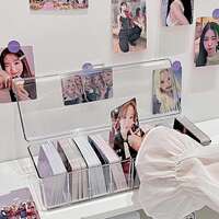 Children's Card Storage Box - Transparent Divided Organizer thumbnail 6