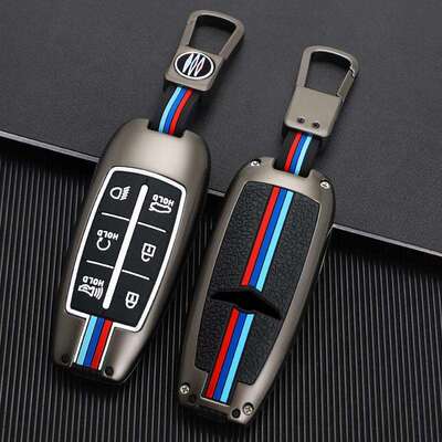 适用Genesis捷尼赛思GV708090劳恩斯捷恩思金边车钥匙套壳扣8键