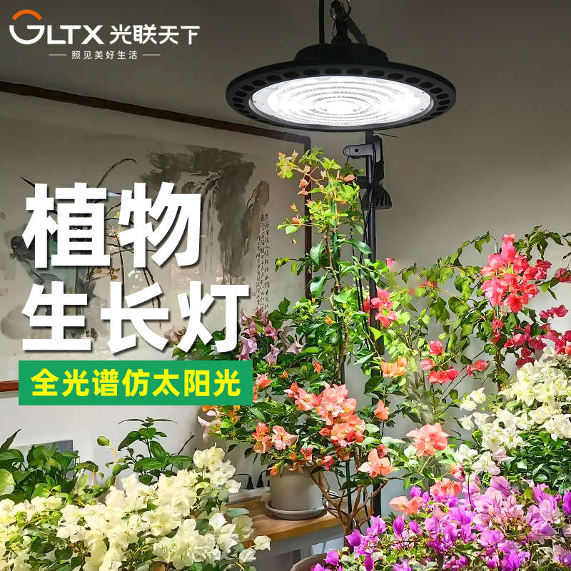 光联天下全光谱植物生长灯月季三角梅绣球花卉绿植补光灯仿太阳光