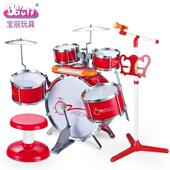 高档新疆2大儿宝丽架鼓男孩子3 6岁打鼓乐童器宝宝玩具爵士鼓入门