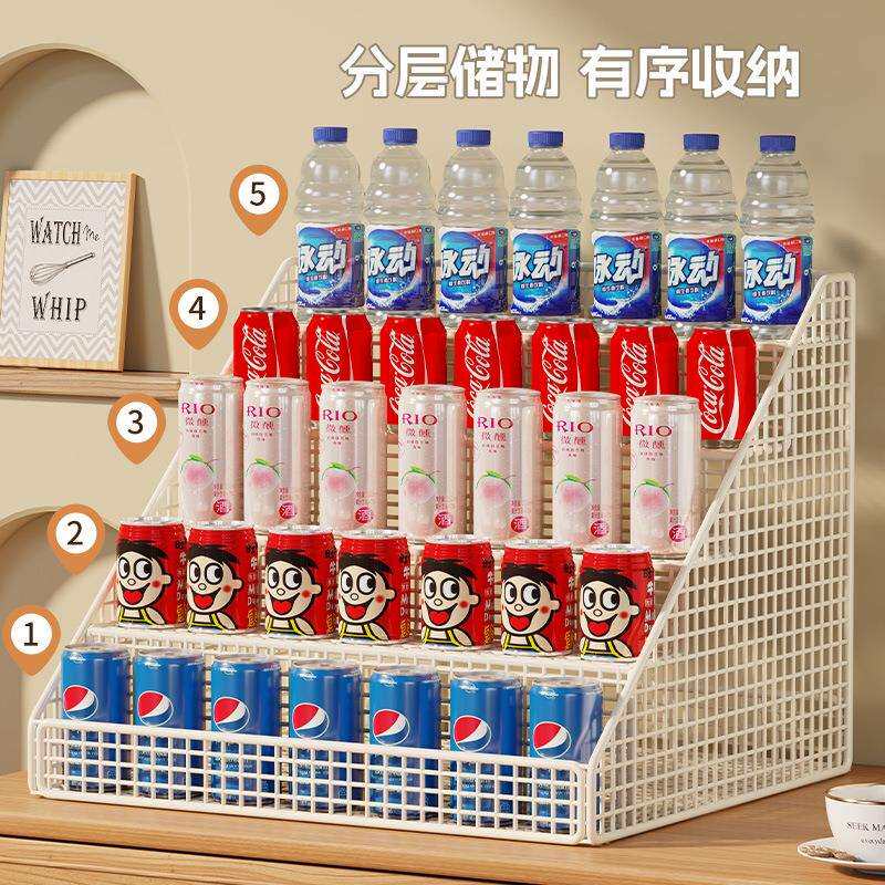 饮21167837摆料桌面置物收银台商品放展示架便利店架柜台铁艺货架