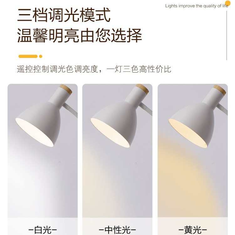 墙角客厅现代台灯沙发落地灯床头氛围简约护眼卧室灯立式落地灯