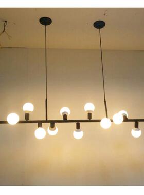 美式乡村铁艺灯创意吊长服装店装饰性复60932古餐厅灯LED个工铺业