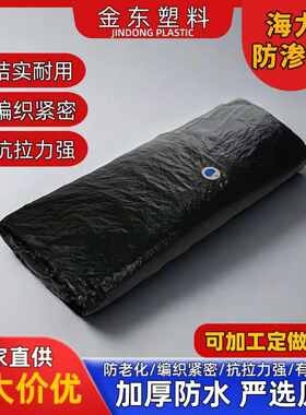 海力牌养殖地农用鱼塘养殖蓄水池双面黑色编织防漏防渗布耐用