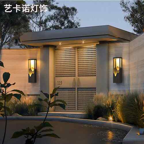 户外壁灯太阳庭院灯新式墙面中装饰外墙壁能防水别墅花2020B-E灯
