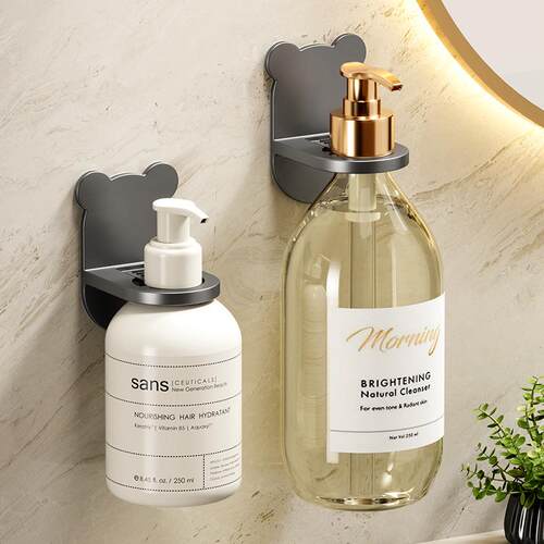 No-drill shower gel holder, wall-mounted bathroom shampoo ra