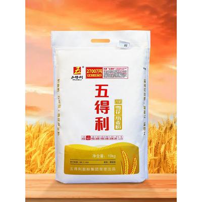 【五得利面粉】八星雪花小麦粉10kg商用/家庭中筋通用粉20斤包邮