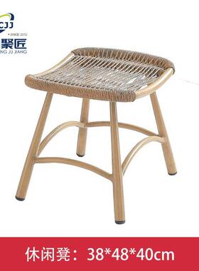 户外IMJ椅摇椅大人花阳台家园用休闲椅藤编躺户外庭院懒人摇摇摇