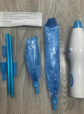 TV新品 清洁刷除尘器除尘掸360度可旋转电动鸡毛掸子蓝色鸡毛掸