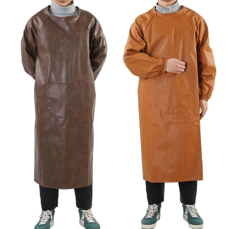 pu皮围裙防水防油软皮杀猪厨房男士水产专用杀鱼卖鱼罩衣卖肉男款,家庭/个人清洁工具,围裙套装,淘宝优惠券,粉丝福利购,淘宝优惠卷