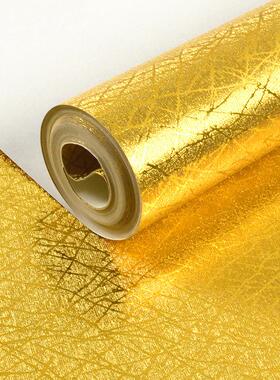 箔墙纸金泊纸闪光v343金色金金黄色客厅kt吊顶房顶贴天板花顶纸壁