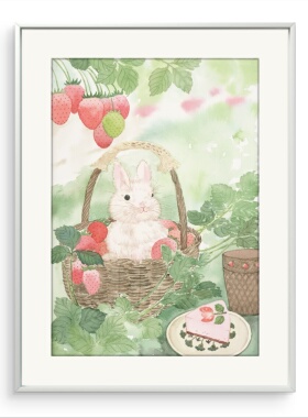 【新品限时捡漏】国朝艺术家黄峰霞《莓有烦恼》限量版画